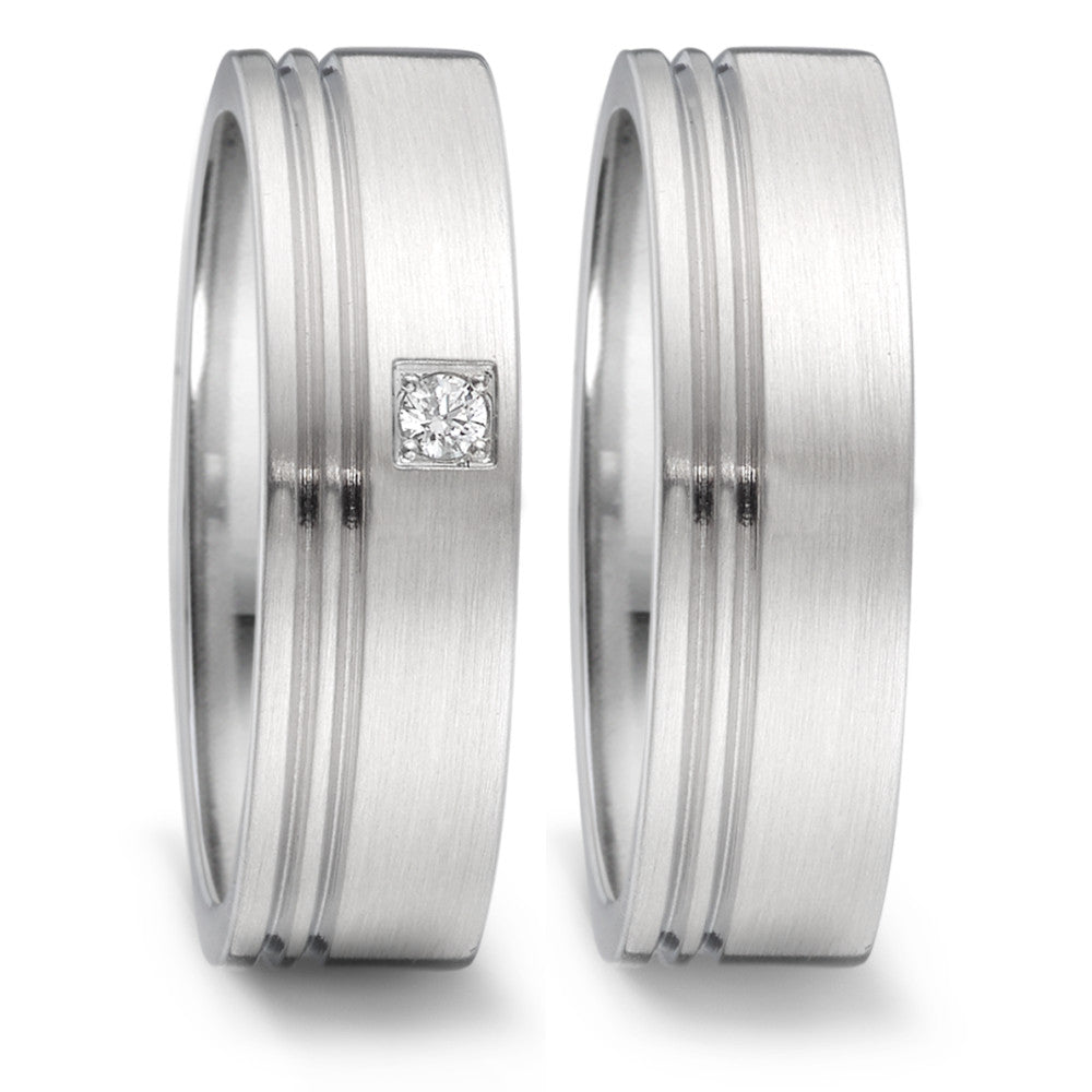 Produktbild: TeNo Trauringe/Eheringe PURE DESIGN TAMOR SATIN 069.1300.D29.XX-069.13P01.D29.XX