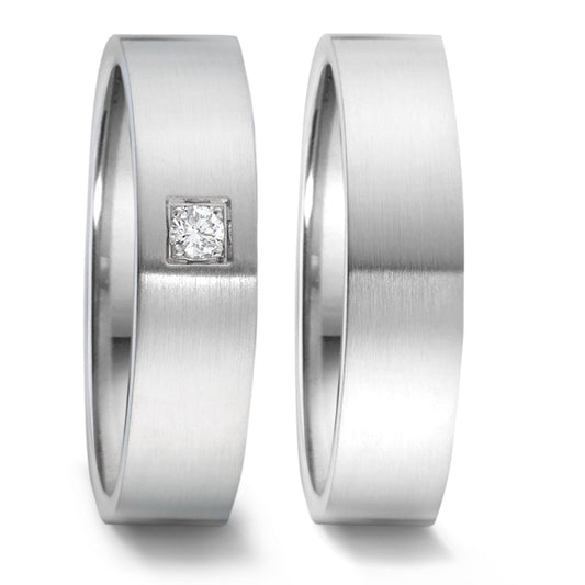 Produktbild: TeNo Trauringe/Eheringe PURE DESIGN TAMOR SATIN 069.1300.XX-069.13P02.XX