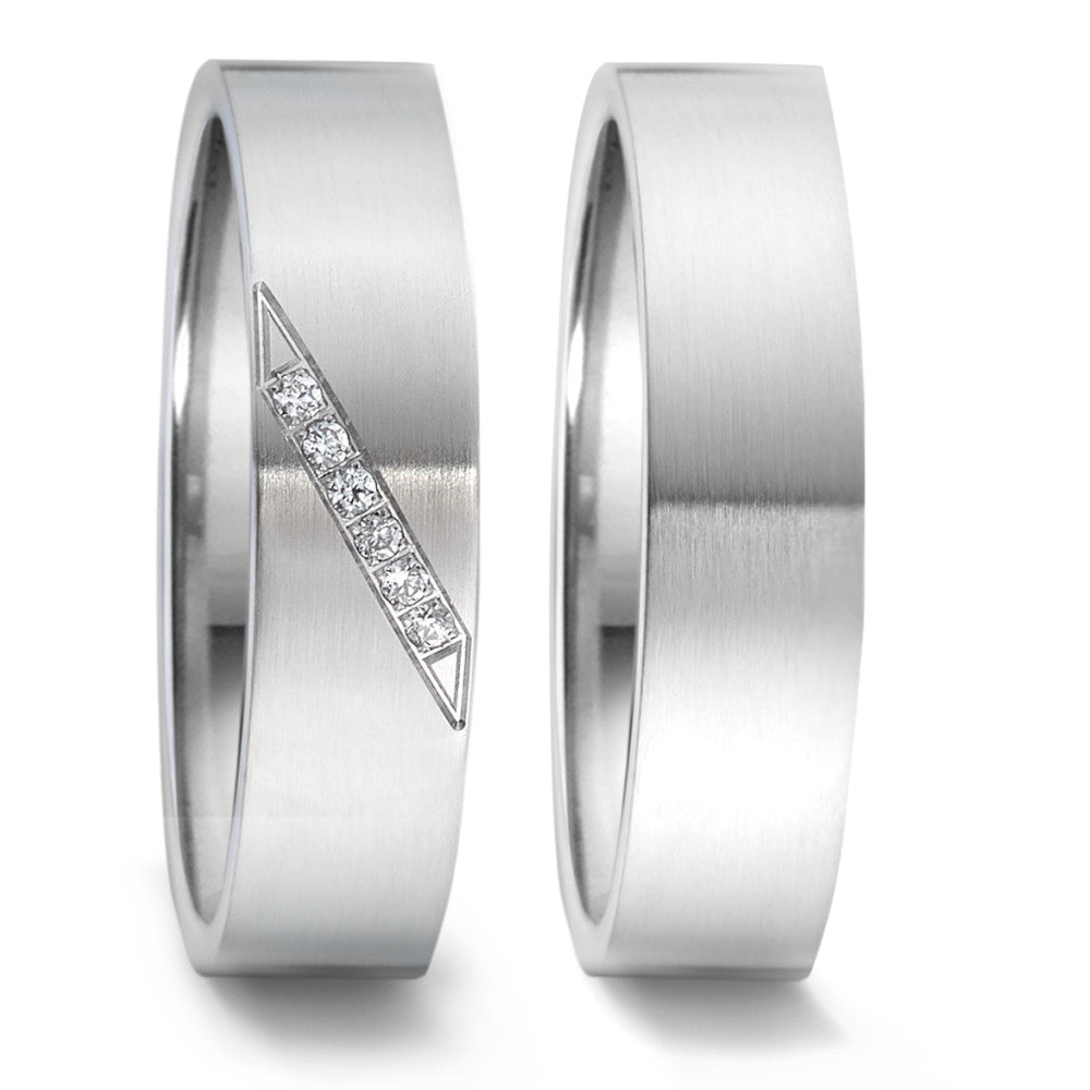Produktbild: TeNo Trauringe/Eheringe PURE DESIGN TAMOR SATIN 069.1300.XX-069.13P07.XX