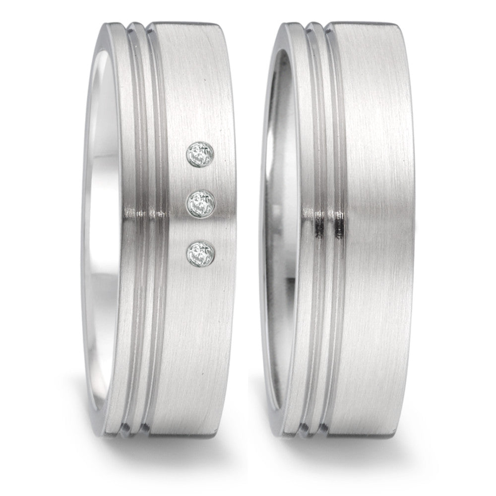 Produktbild: TeNo Trauringe/Eheringe PURE DESIGN TAMOR SATIN 069.1300.D29.XX-069.13S01.D29.XX