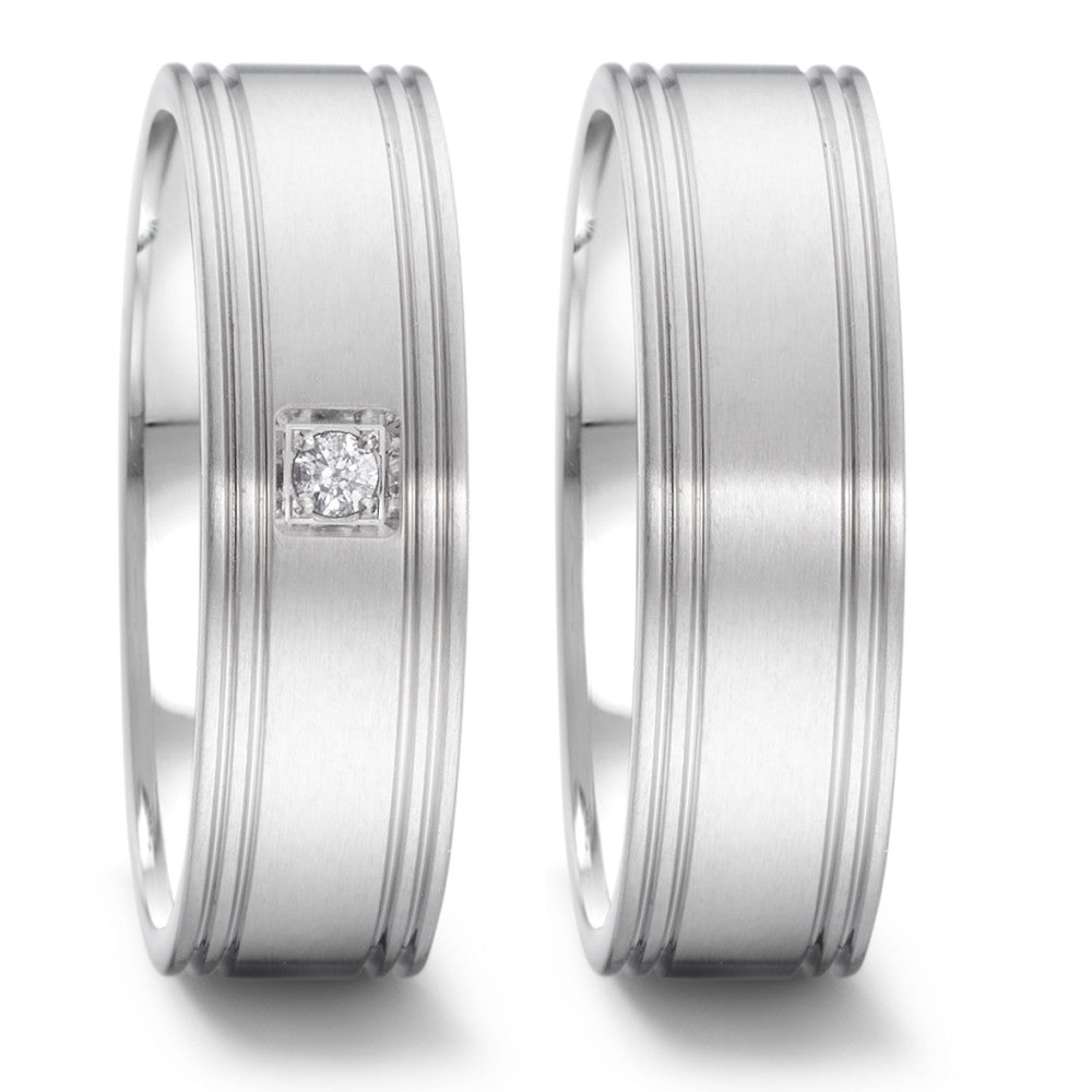 Produktbild: TeNo Trauringe/Eheringe PURE DESIGN TAMOR SATIN 069.2200.D40.XX-069.22P01.D40.XX