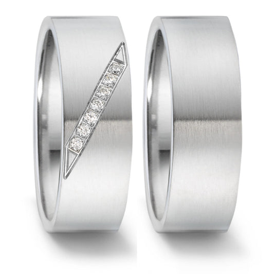 Produktbild: TeNo Trauringe/Eheringe PURE DESIGN TAMOR SATIN 069.2200.XX-069.22P07.XX-1