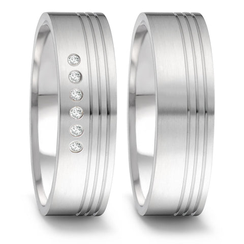 Produktbild: TeNo Trauringe/Eheringe PURE DESIGN TAMOR SATIN 069.2200.D29.XX-069.22S01.D29.XX