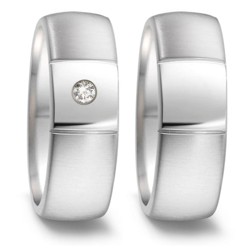 Produktbild: TeNo Trauringe/Eheringe PURE DESIGN TAMOR SATIN 069.2600.D49.XX-069.2617.D49.XX