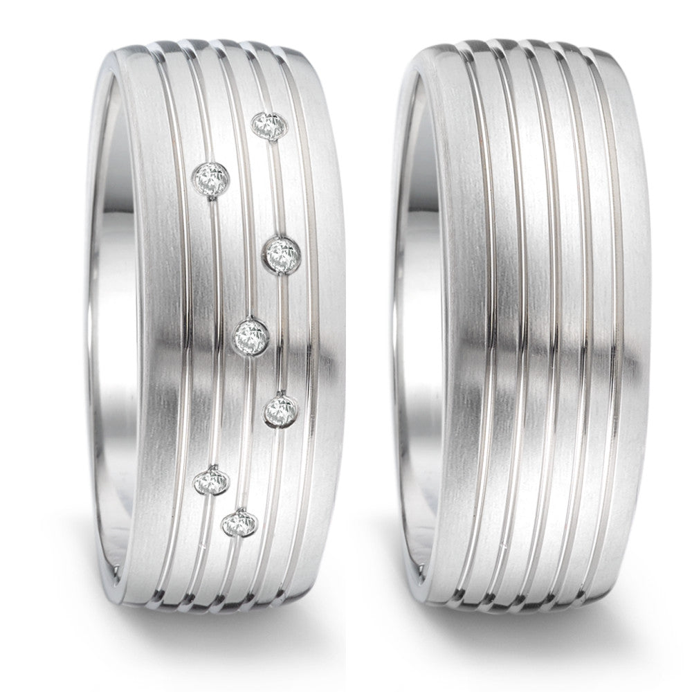 Produktbild: TeNo Trauringe/Eheringe PURE DESIGN TAMOR SATIN 069.2600.D53.XX-069.26S01.D53.XX