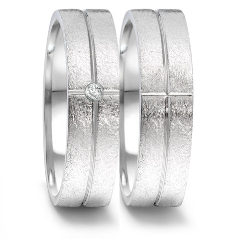 Produktbild: TeNo Trauringe/Eheringe PURE DESIGN YUNIS ICE 069.3100.D54.XX-069.3112.D54.XX