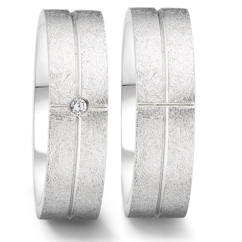 Produktbild: TeNo Trauringe/Eheringe PURE DESIGN YUNIS ICE 069.3200.D54.XX-069.3212.D54.XX