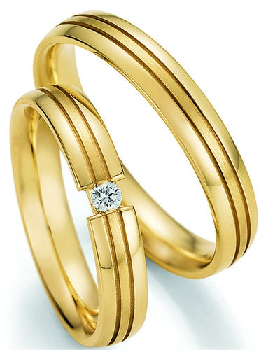 Nowotny Collection Ruesch Eheringe Honeymoon Solid 66/48070/040-66/48080/040