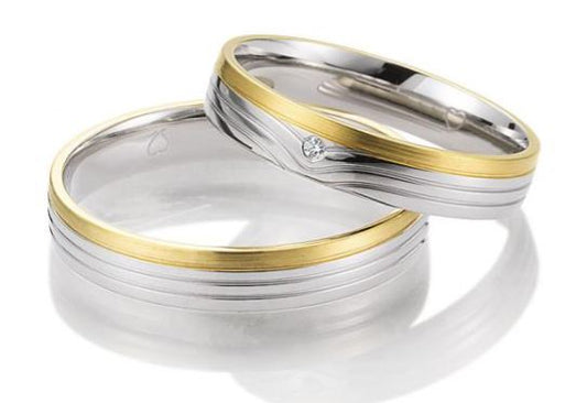Breuning Bicolor Slim-Line Trauringe/Eheringe 48/07101-48/07102