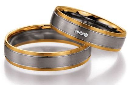 Collection Ruesch Nowotny Eheringe Bicolor 66/10270/050-66/10280/050