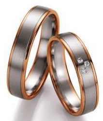 Collection Ruesch Nowotny Eheringe Bicolor 66/10290/045-66/10300/045