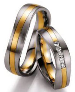 Collection Ruesch Nowotny Trauringe/Eheringe Bicolor 66/10450/055-66/10460/055