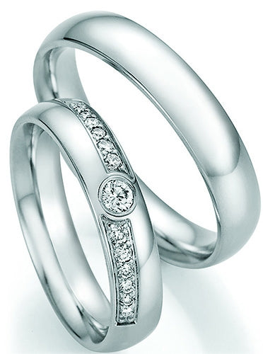 Nowotny Collection Ruesch Eheringe Honeymoon Solid 66/60130/045-66/60140/045