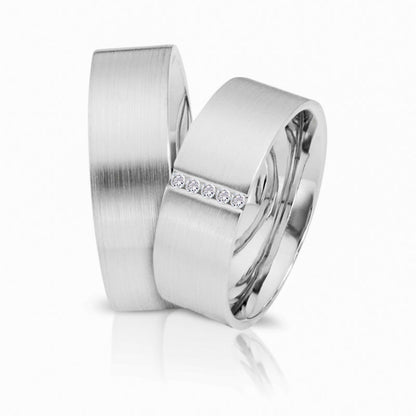 Herzog Trauringe/Eheringe Weißgold 1315