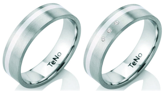 Produktbild: TeNo Trauringe/Eheringe PARTNER mit Silber TAMOR Bicolor 067.1300.D30-067.13S01.D30