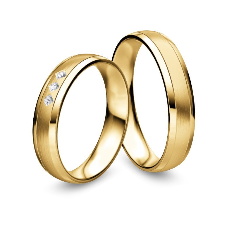 Nowotny Collection Ruesch Eheringe Honeymoon Solid 66/60150/045-66/60160/045