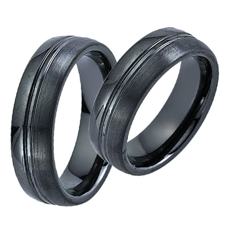 Produktbild: Schwarz Eheringe/Trauringe Keramik 20016
