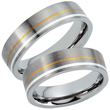 Produktbild: Schwarz 20031 Titan / Gold 585/- / Silber 925/ Trauringe/Eheringe