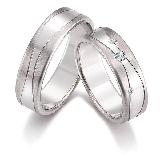 Gerstner Weißgold Trauringe  4/28017/6