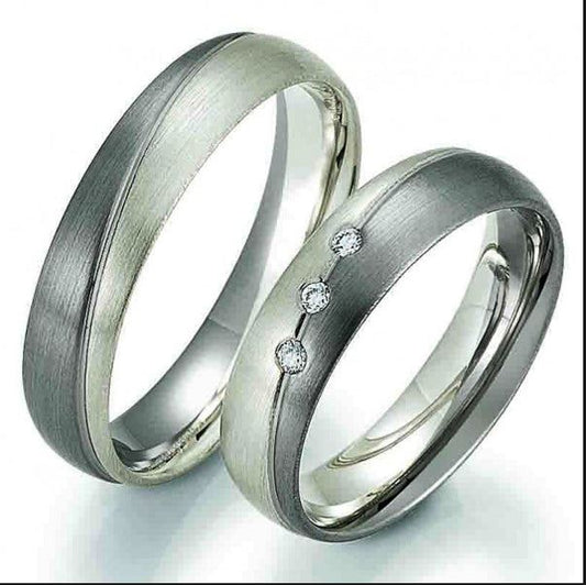 Gerstner Day & Night Trauringe  (Weißgold/Palladium) 4/28211/5