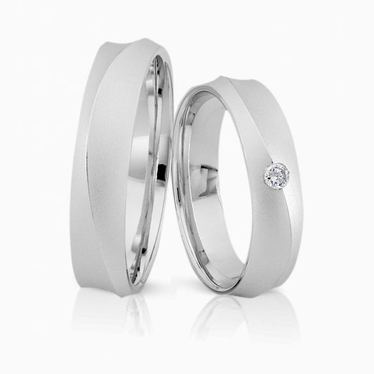 Herzog Trauringe/Eheringe Weißgold 3041