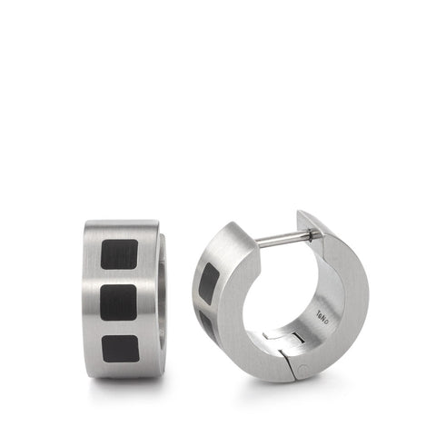 Produktbild: TeNo Creolen mit Keramik Design 3 Quadrate 034.1000.D5