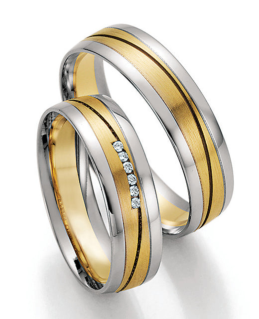 Nowotny Collection Ruesch Eheringe Honeymoon Pure Bicolor 66/32030-55-66/32040-55