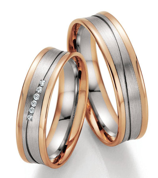 Nowotny Collection Ruesch Eheringe Honeymoon Pure Bicolor 66/32150-55-66/32160-55