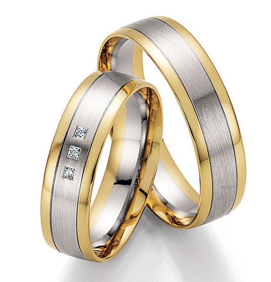 Nowotny Collection Ruesch Eheringe Honeymoon Pure Bicolor 66/32070-55-66/32080-55