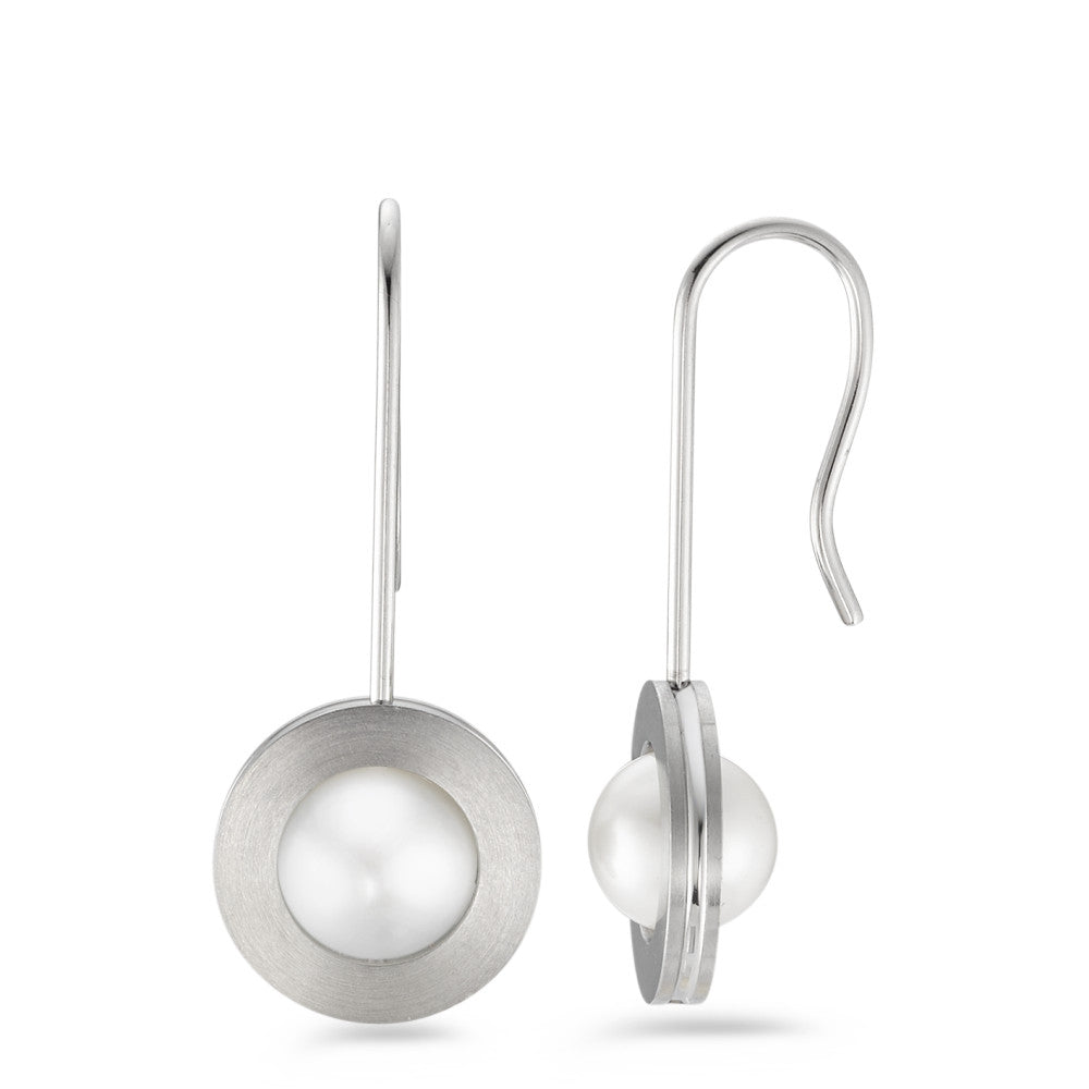 Produktbild: TeNo Perlohrhänger ORBIT mit weißer Perle 039.35PW01.XX