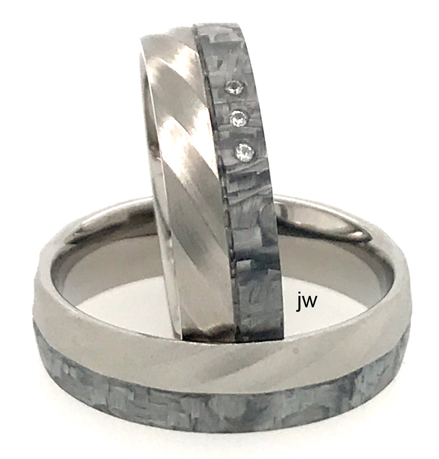 Produktbild: Tantalum Magic Titan/Carbon Eheringe 31120-30120