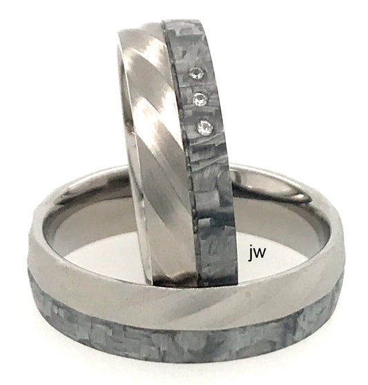 Tantalum Magic Titan/Carbon Eheringe 31120-30120