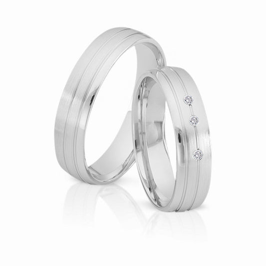 Herzog Trauringe/Eheringe Weißgold 3498