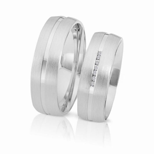 Herzog Trauringe/Eheringe Weißgold 3948