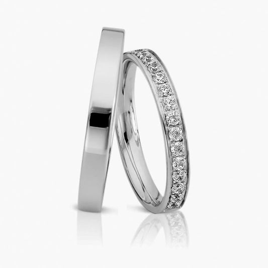 Herzog Trauringe/Eheringe Weißgold 3985