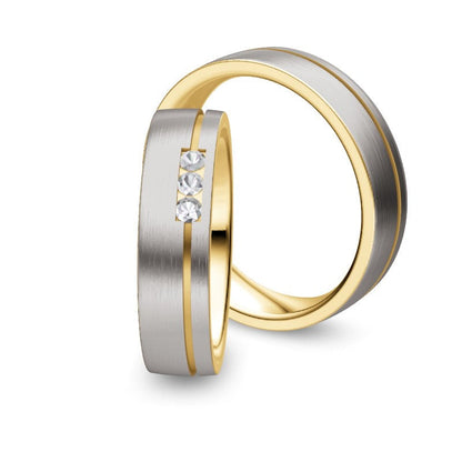 Nowotny Collection Ruesch Eheringe/Trauringe Bicolor 02/40010/055-02/40020/055