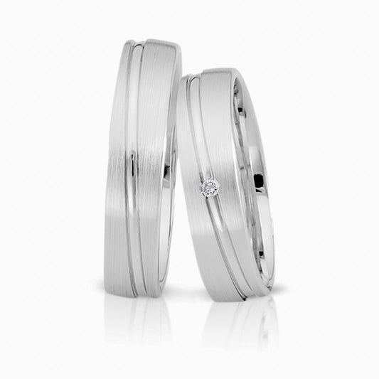 Herzog Trauringe/Eheringe Weißgold 4095