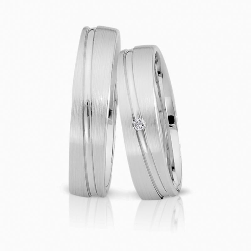 Herzog Trauringe/Eheringe Weißgold 4095