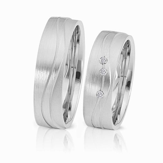 Herzog Trauringe/Eheringe Weißgold 4099