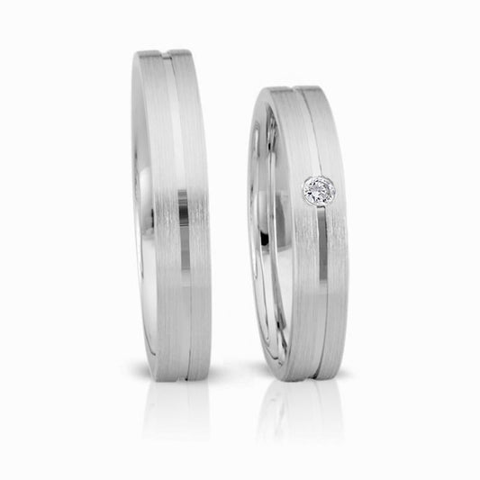 Herzog Trauringe/Eheringe Weißgold 4101