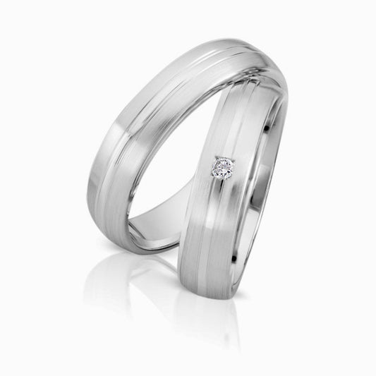 Herzog Trauringe/Eheringe Weißgold 4108