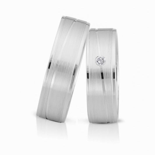 Herzog Trauringe/Eheringe Weißgold 4122