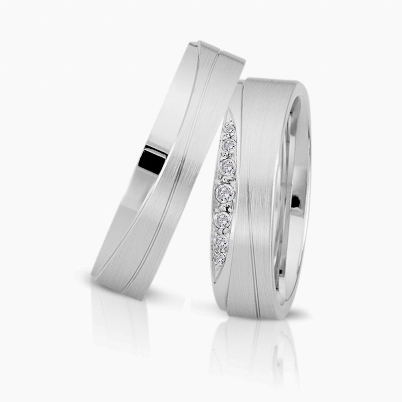 Herzog Trauringe/Eheringe Weißgold 4123