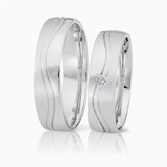 Herzog Trauringe/Eheringe Weißgold 4125