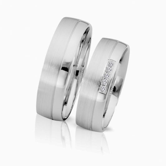 Herzog Trauringe/Eheringe Weißgold 4138