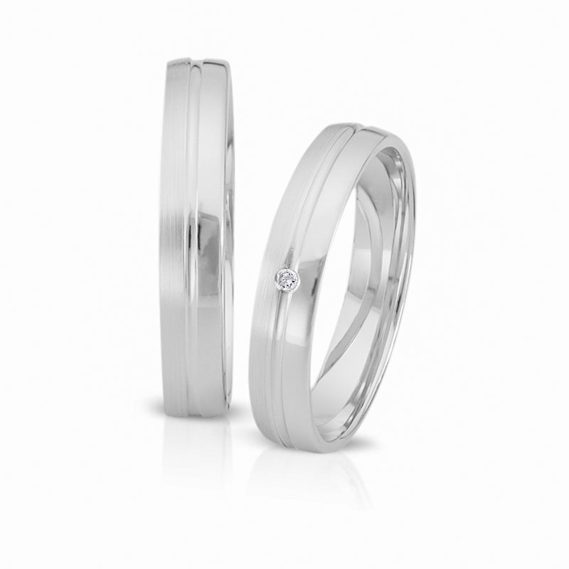 Herzog Trauringe/Eheringe Weißgold 4141