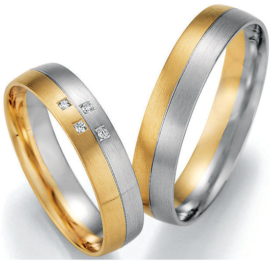 Nowotny Collection Ruesch Eheringe Honeymoon Pure Bicolor 66/43010-66/43020