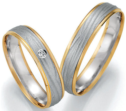 Nowotny Collection Ruesch Trauringe/Eheringe Honeymoon Pure Bicolor 66/43030-66/43040