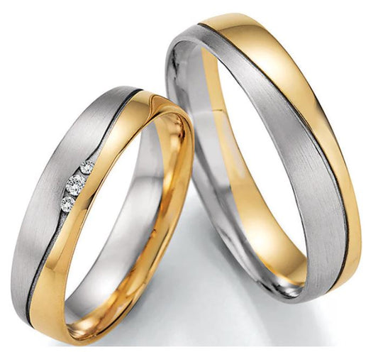 Nowotny Collection Ruesch Eheringe Honeymoon Pure Bicolor 66/43050-66/43060