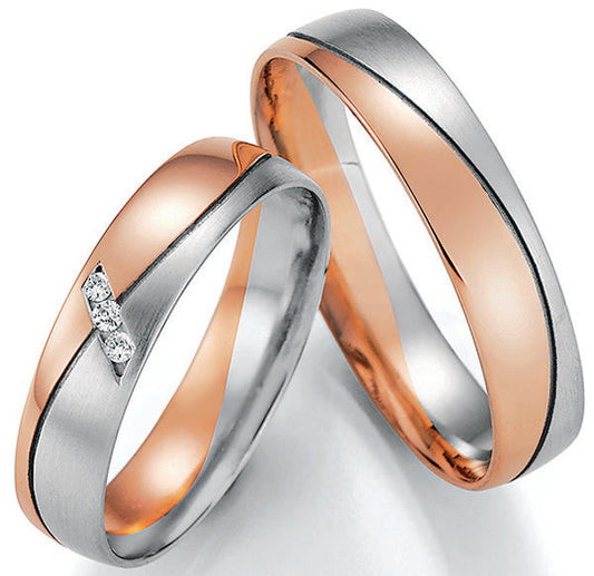 Nowotny Collection Ruesch Eheringe Honeymoon Pure Bicolor 66/43090-66/43100